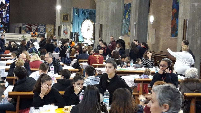 Pranzo in chiesa