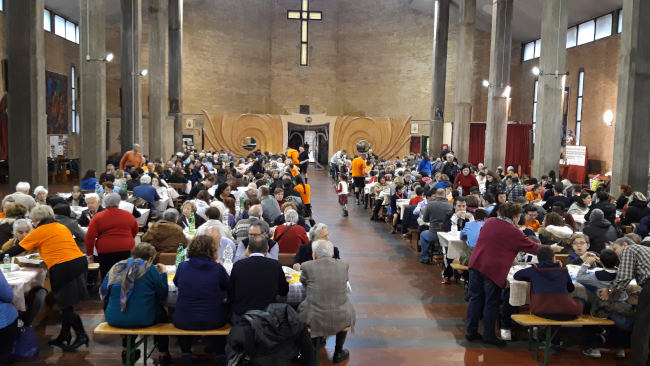 Pranzo in chiesa