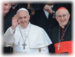 Papa Francesco con il cardinale Vallini